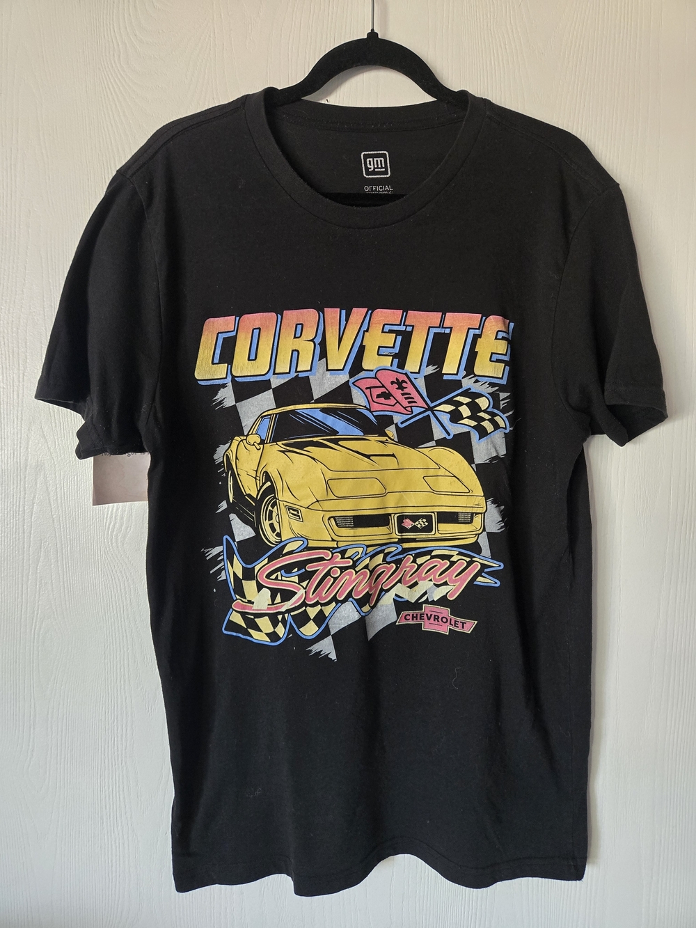 Wilson Black Short-Sleeve Tee with Yellow Corvette Graphic